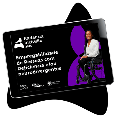 Capa da pesquisa Radar da Inclusão 2025 - Empregabilidade de Pessoas com Deficiência e/ou Neurodivergentes